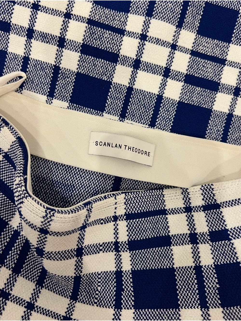 Scanlan Theodore Navy & White Plaid Two-Piece Set - Picture 5 of 7